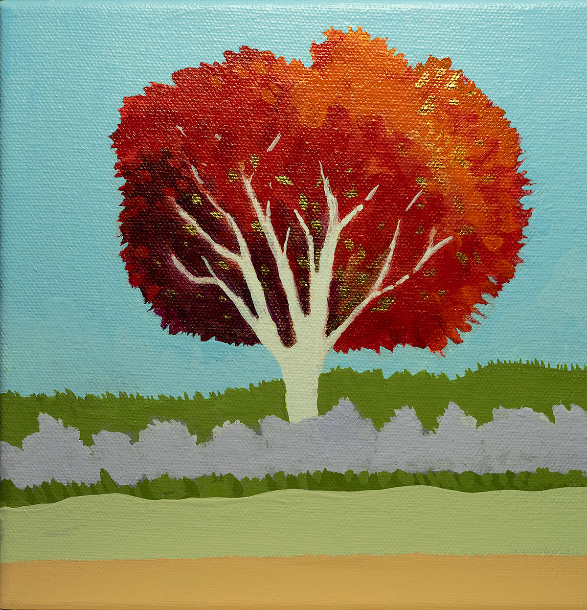 Autumn - Acrylic on Canvas - 8" x 8"