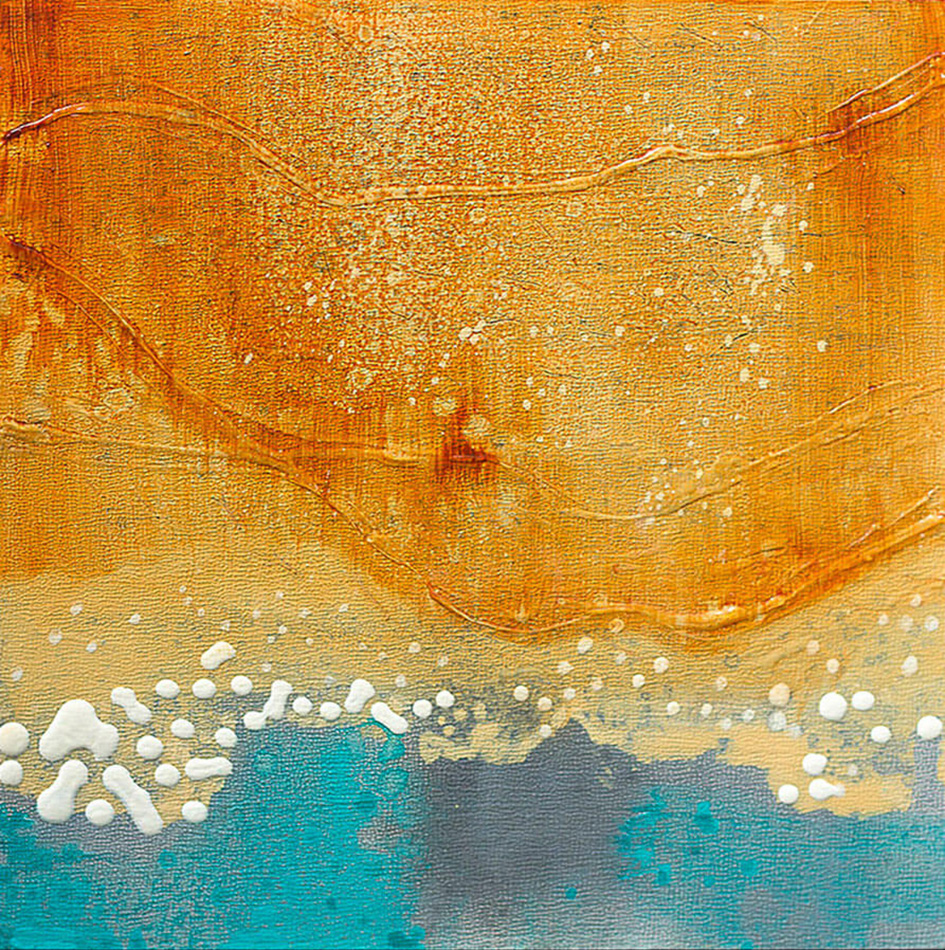 Beach 6- Acrylic on Canvas - 8" x 8" - NFS