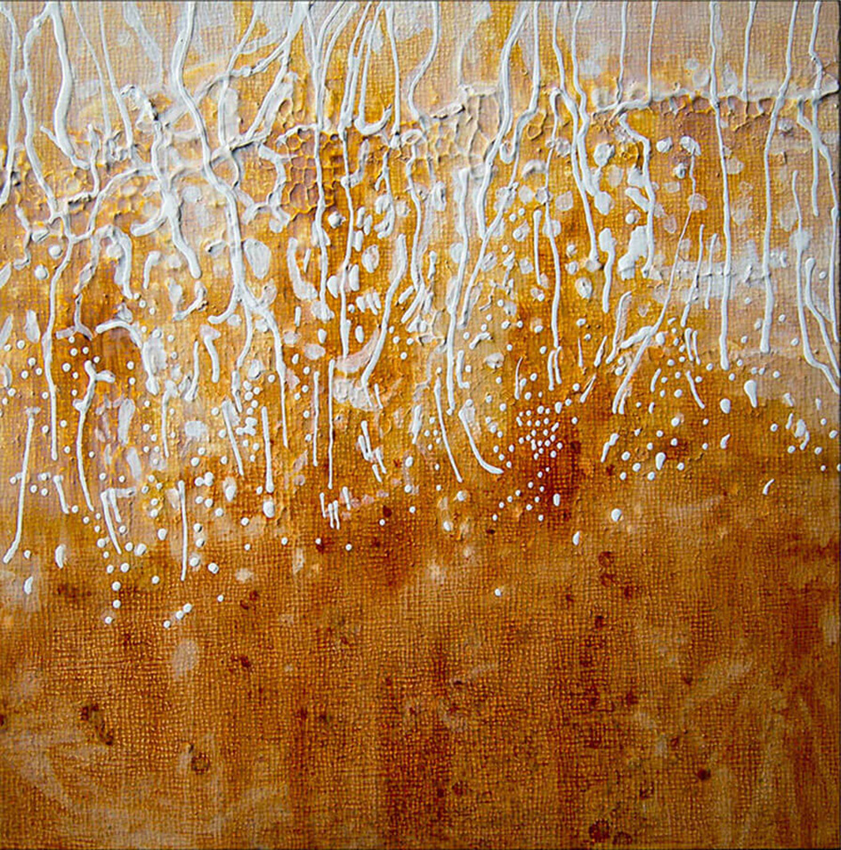 Beach 8- Acrylic on Canvas - 8" x 8" - Sold