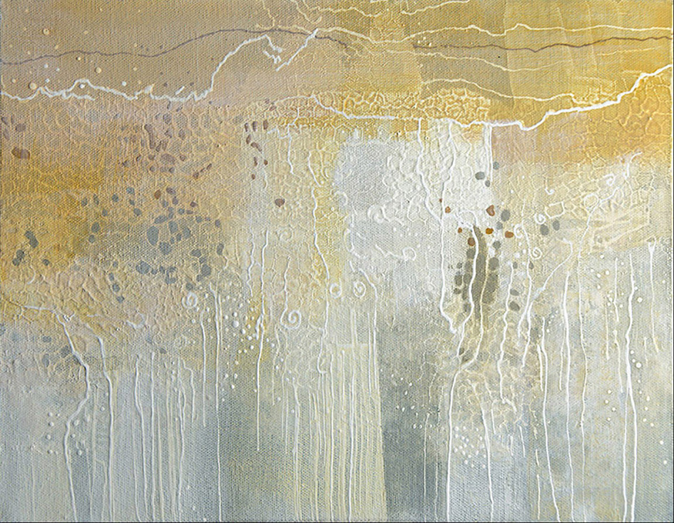 Beach 10- Acrylic on Cradled Panel - 11" x 14" - NFS