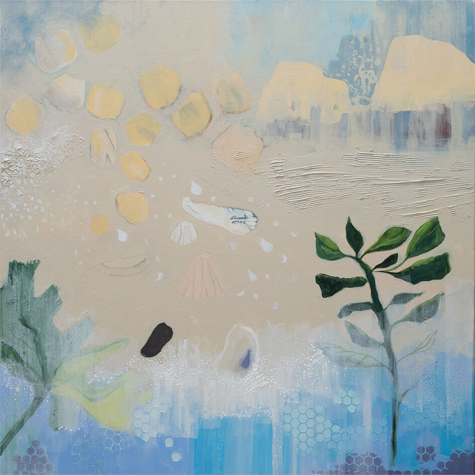 Beach 15- Acrylic on Canvas - 30" x 30"