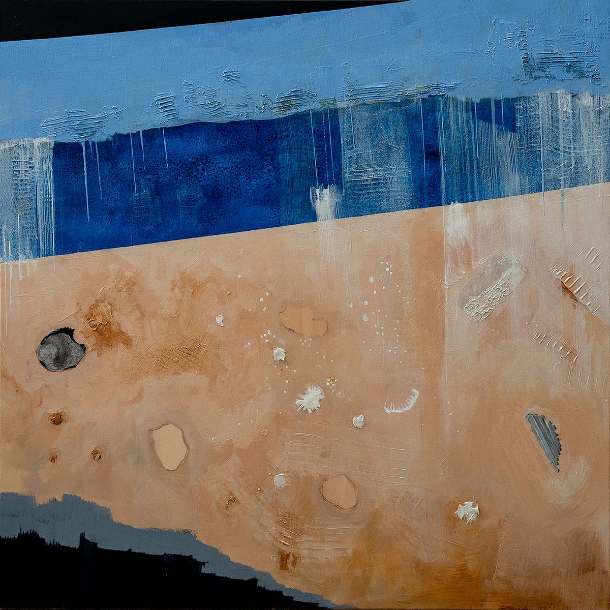 Beach-16-Acrylic on Canvas - 30" x 30"