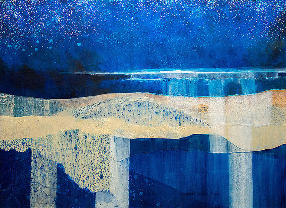 Beach Dawn- Acrylic on Canvas - 32" x 44"