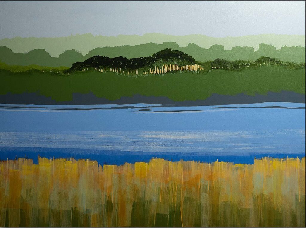 Gatehouse Lake - Acrylic on Canvas - 36" x 48" - Sold