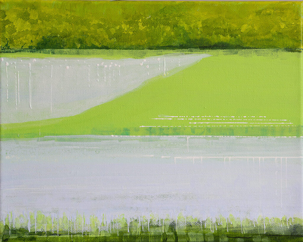 Lake 2 - Acrylic on Canvas - 8" x 10"