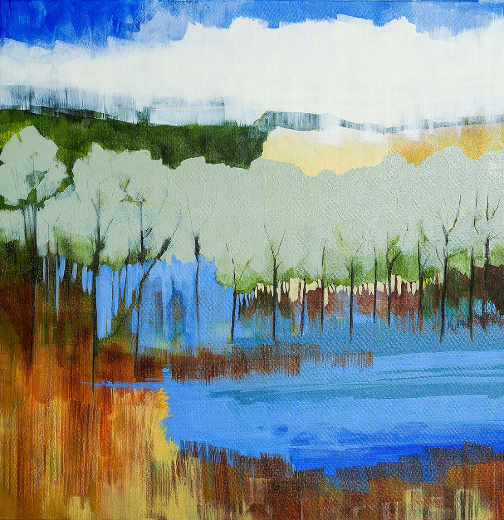 Lake 4 - Acrylic on Canvas - 24" x 30"- Sold