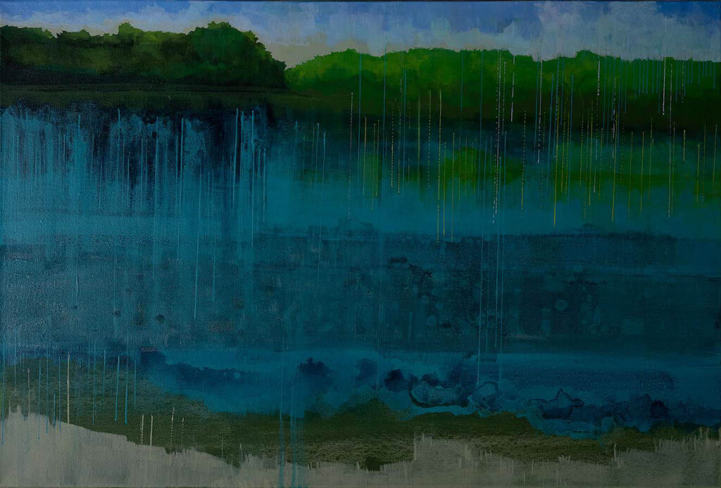 Lake Rains - Acrylic on Canvas - 20" x 30"