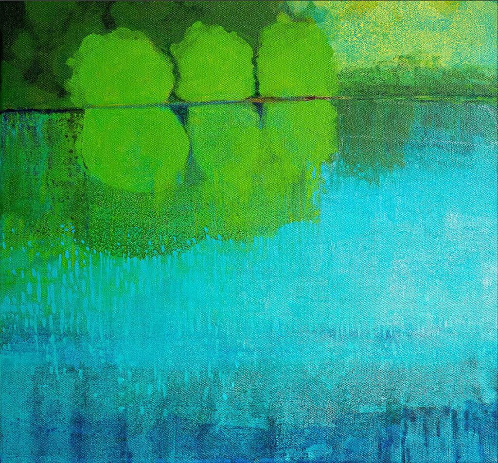 Lake 1 - Acrylic on Canvas - 20" x 20"