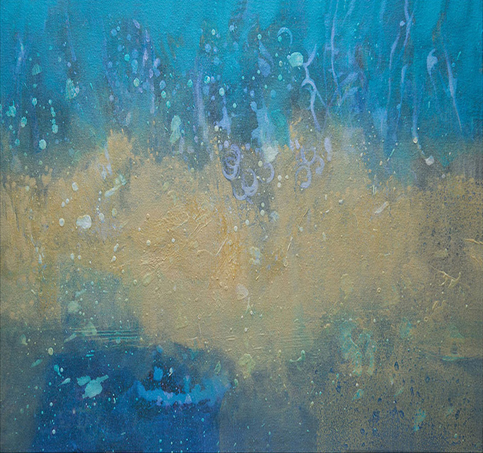 Ocean 7- Acrylic on Canvas - 20" x 30" - Sold