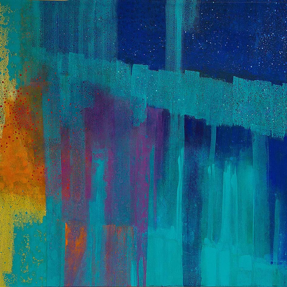 Ocean Sunrise - Acrylic on Canvas - 36" x 48" -Sold