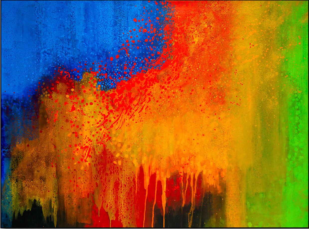 October- Acrylic on Canvas - 34" x 46" - Sold