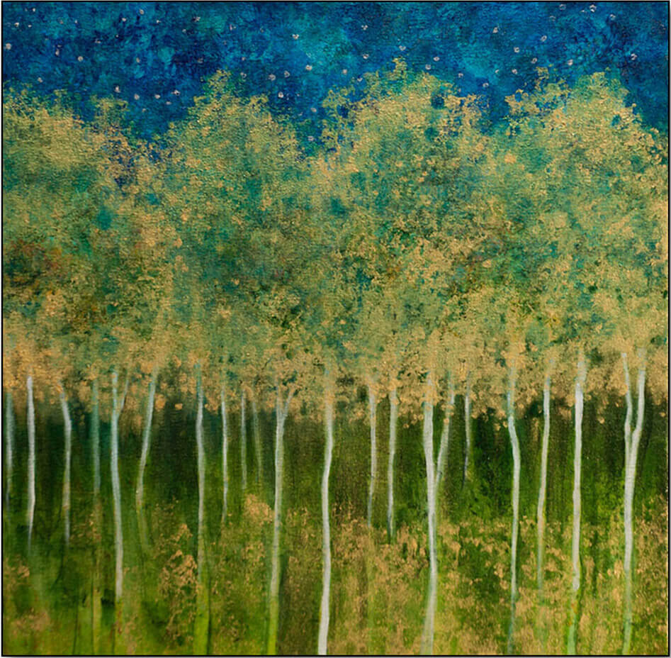 Thinking of Paul Klee- Acrylic on Canvas - 18" x 18" - Sold