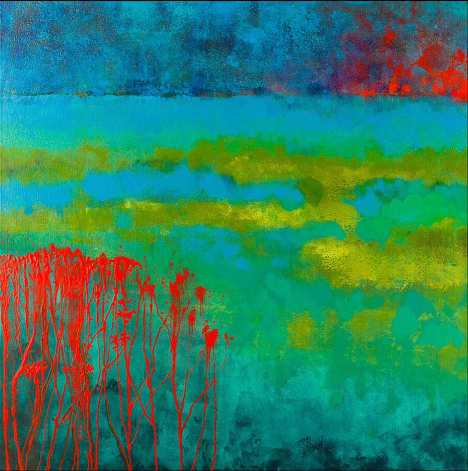 Marsh 1 - Acrylic on Canvas - 30 x 30" - Sold