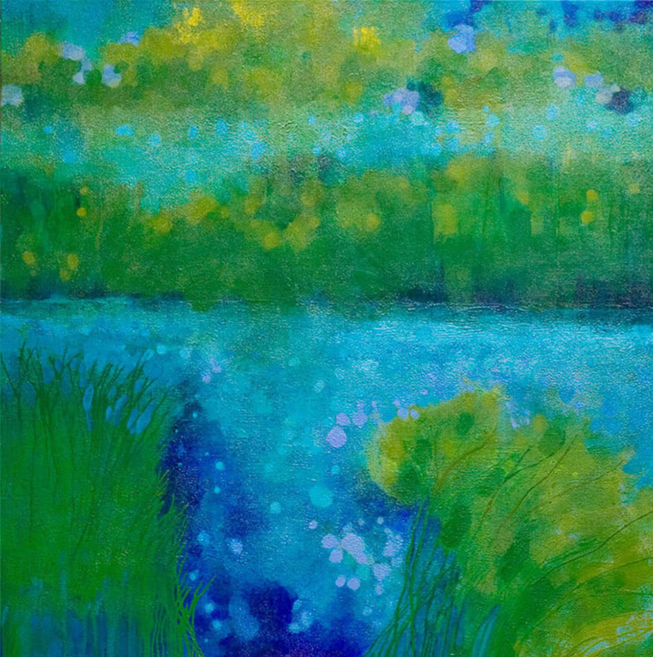 Marsh 2- Acrylic on Canvas - 30" x 30" - Sold