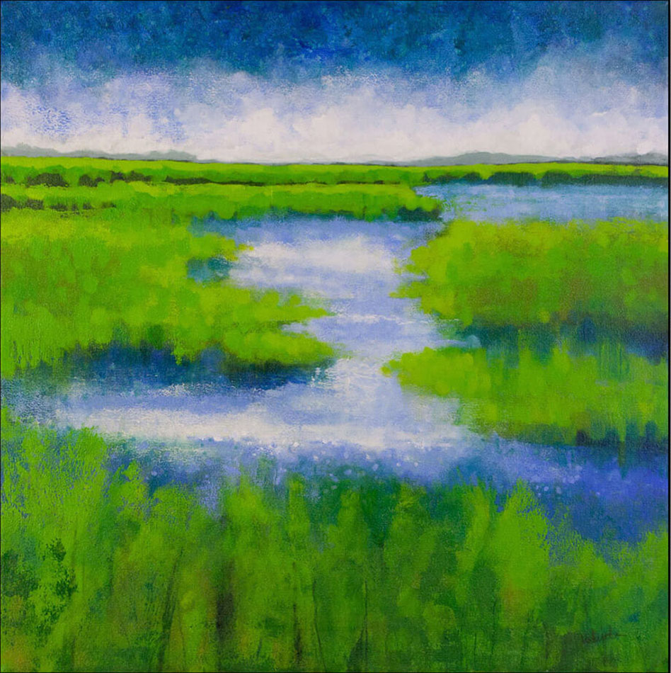 Marsh 3 - Acrylic on Canvas - 30 x 30" - Sold