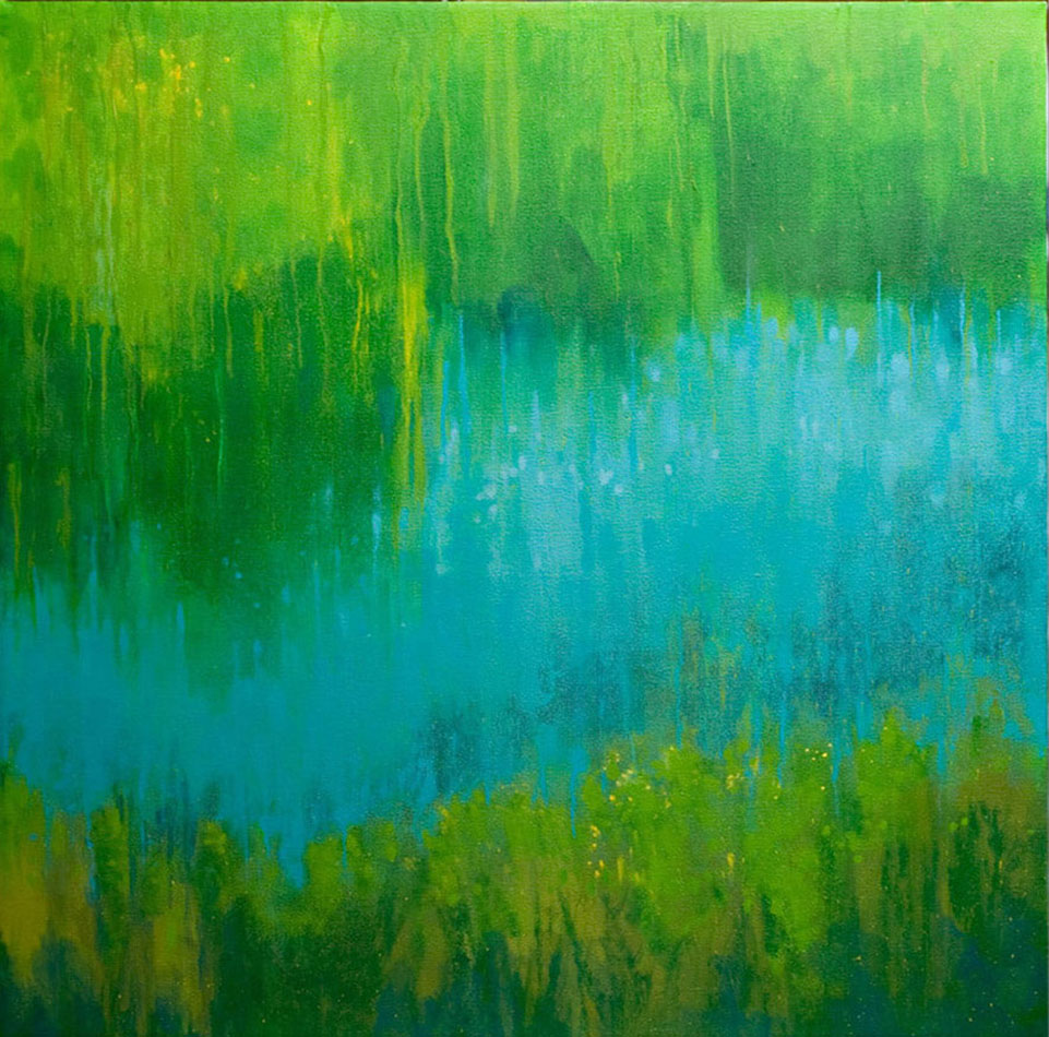 Marsh 4 - Acrylic on Canvas - 30" x 30" - Sold
