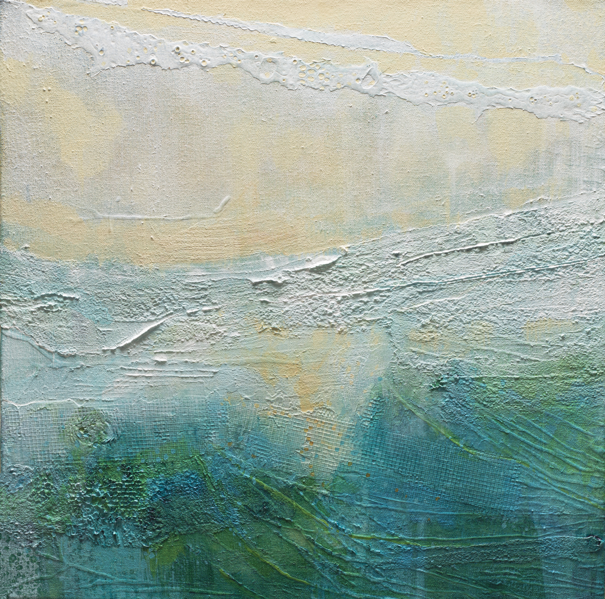 Ocean 8- Acrylic on Canvas - 18" x 18"